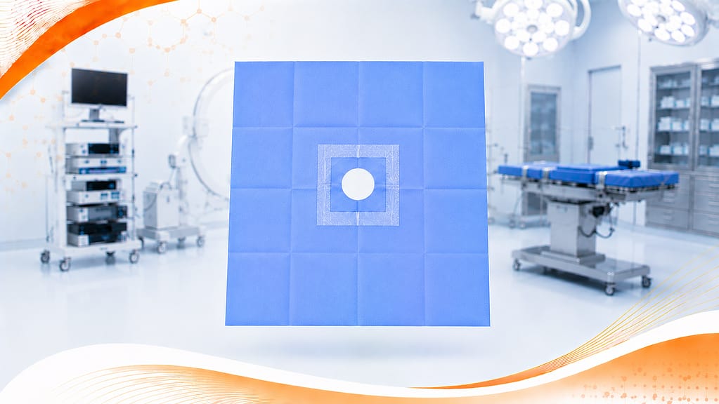 Sterile shoulder surgical drape for orthopedic procedures providing fluid control and reinforced access for upper extremity surgery