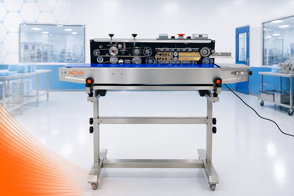 Sterile medical packaging and sealing system ensuring validated product protection and contamination control