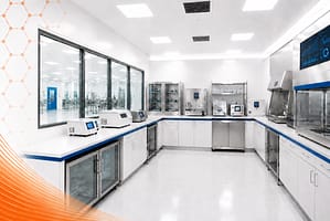 Sterile laboratory control room for medical quality assurance and contamination monitoring systems