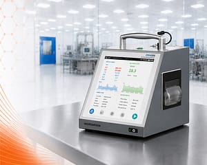 Cleanroom particle and bacterial monitoring system for sterile medical manufacturing environmental control